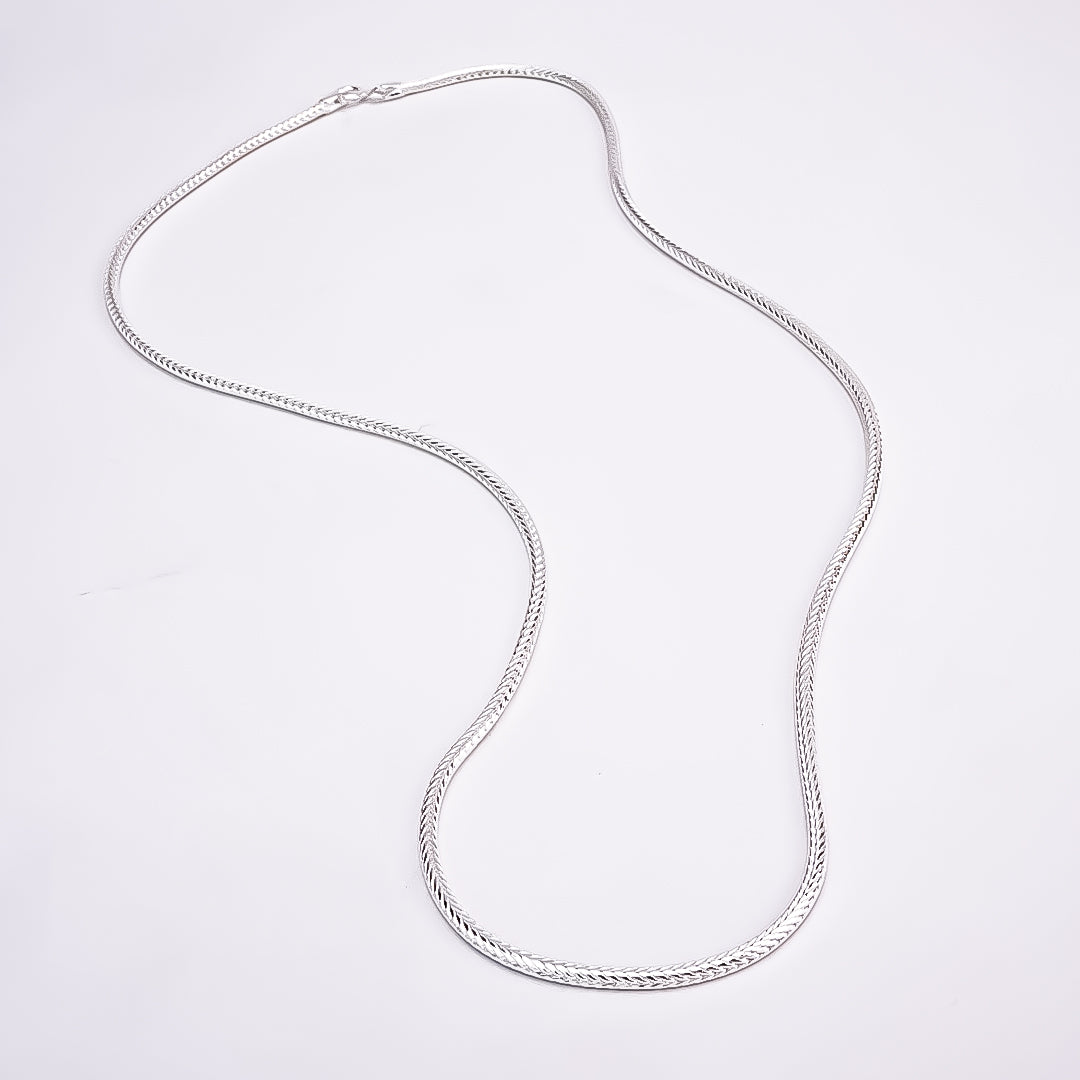 Men Silver Snake Chain