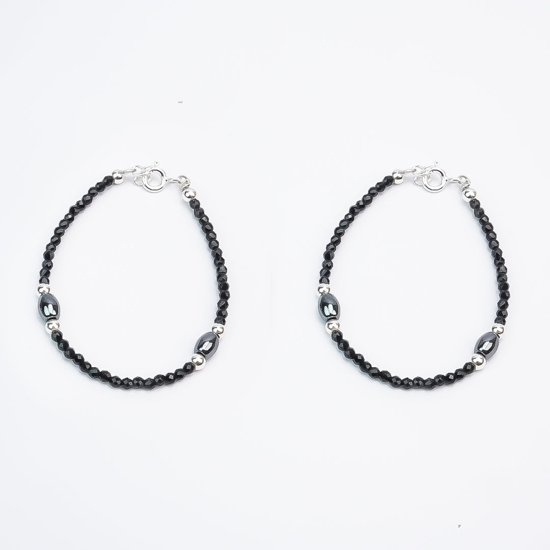 Silver Beaded Baby Nazariya