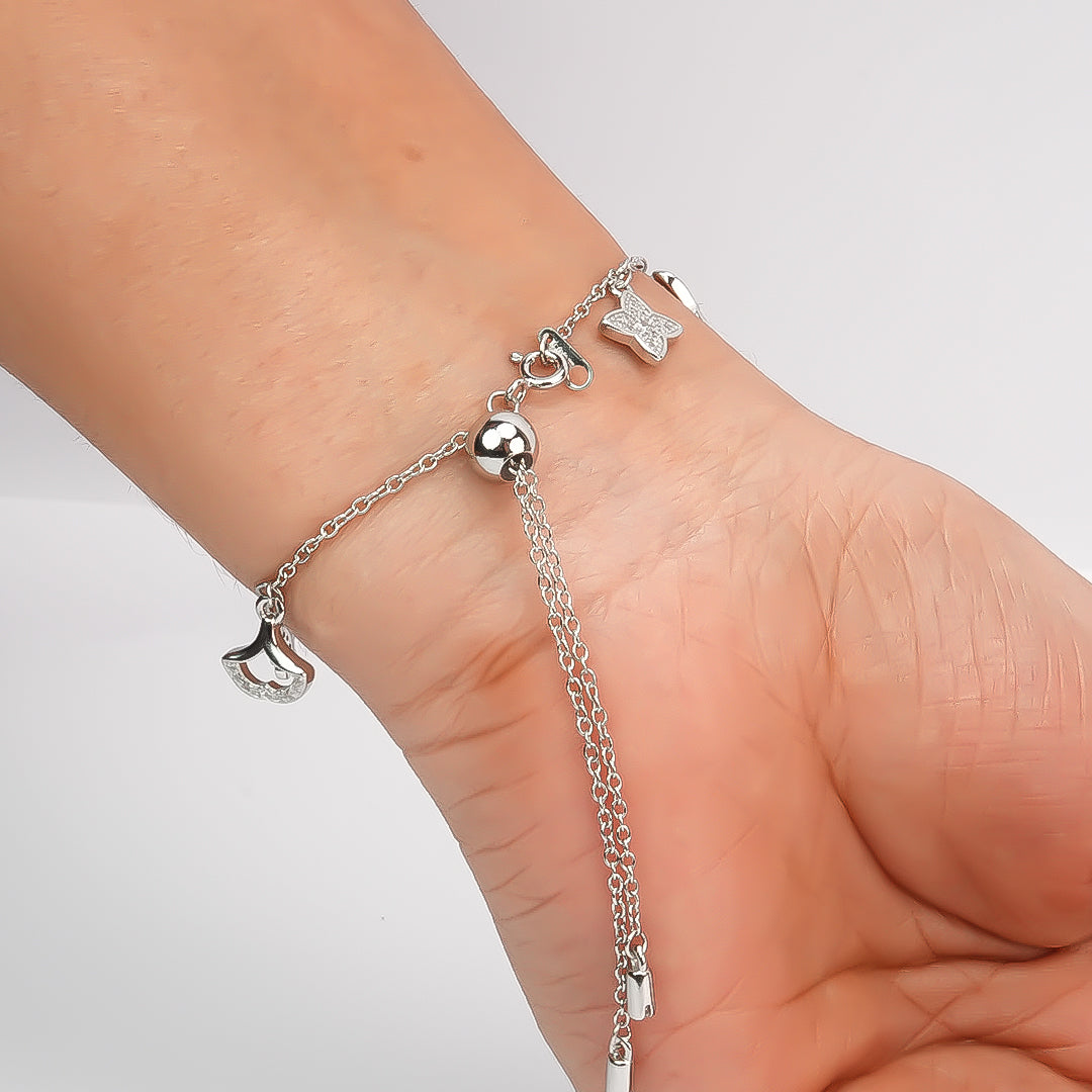 Silver Charm Bracelet