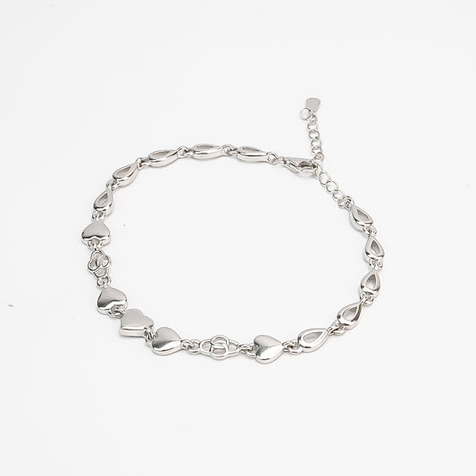 Silver Heart Harmony Bracelet