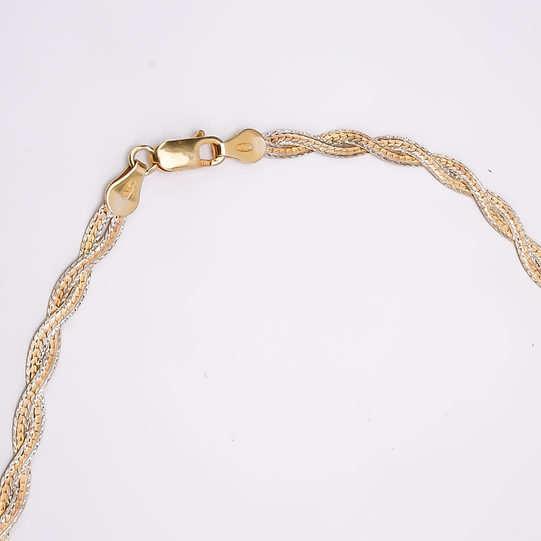 925 Golden Italian Dual Shine Chain