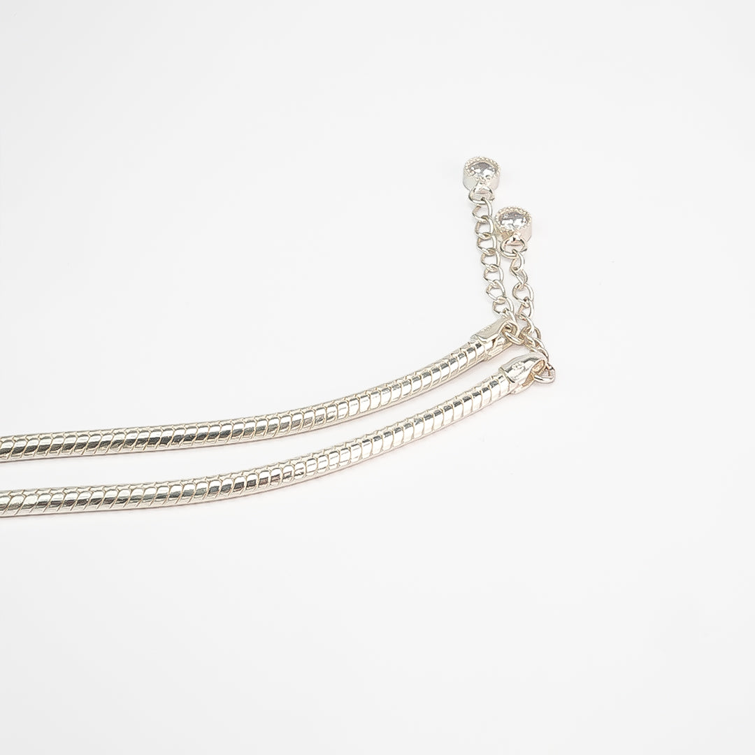 Regal Heirloom Heavy Silver Anklet