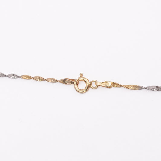 TriColour Italian Chain Pure 925 Silver