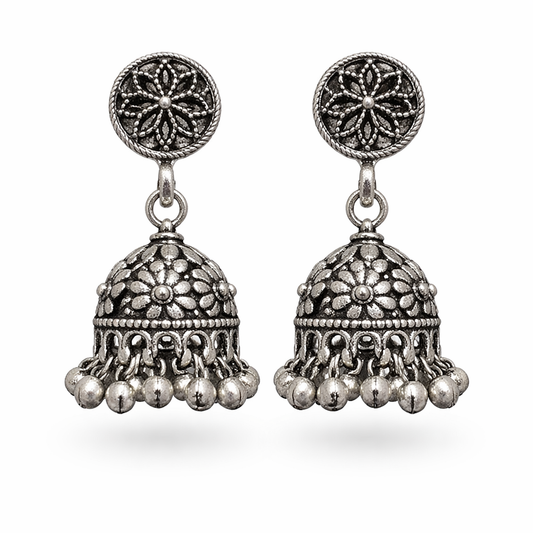 Surya Dangle Oxidised Jhumki