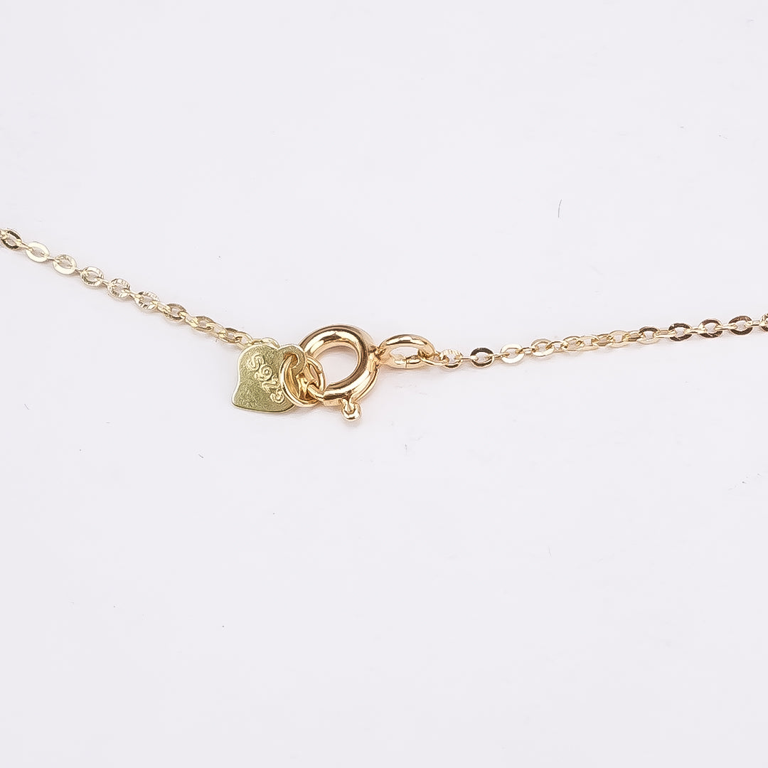Elegant Gold Plated 925 Silver Necklace