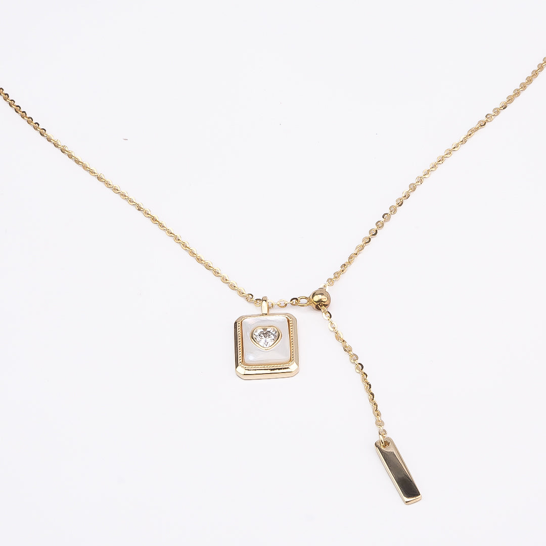 Heart Drop Necklace Set
