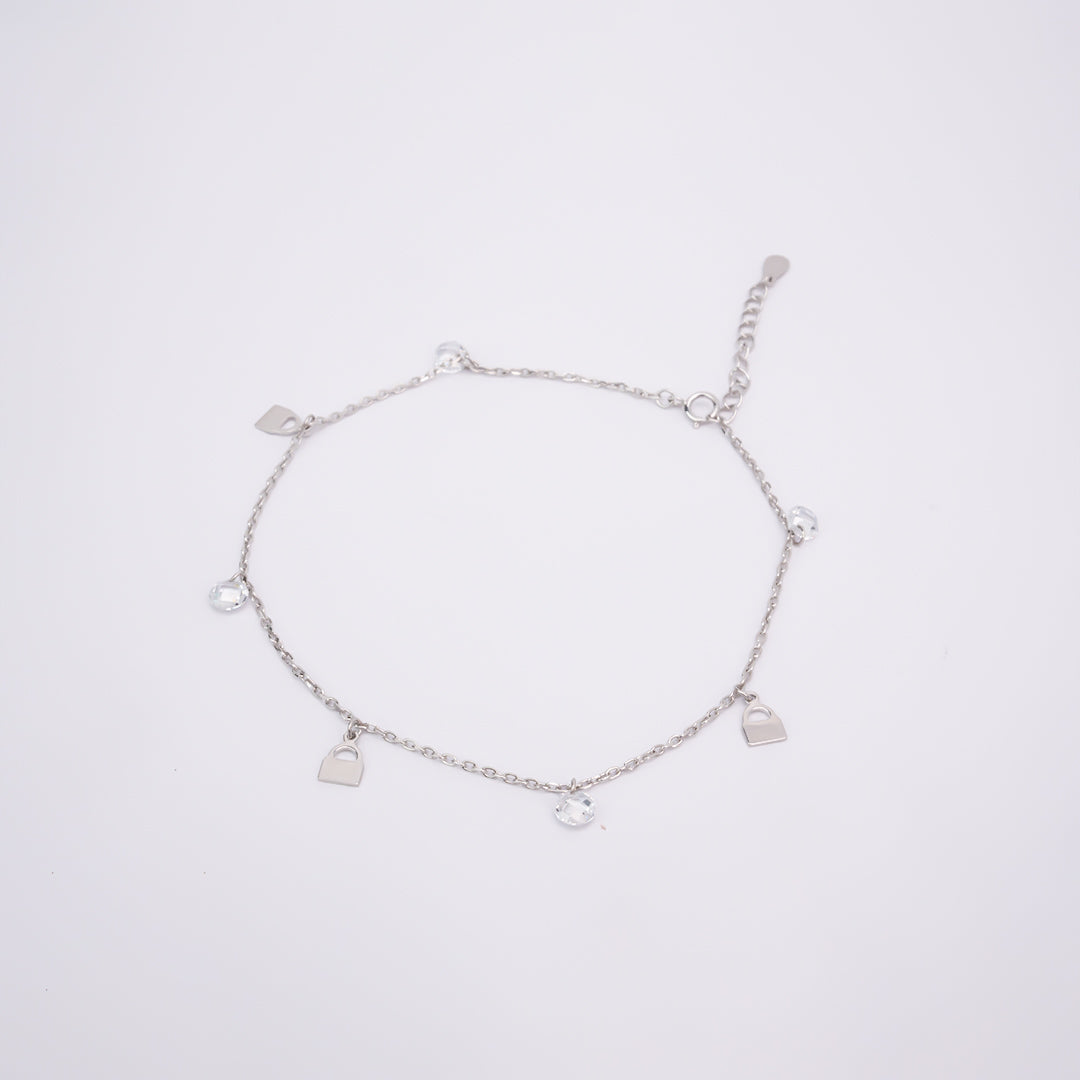 Silver Charm Anklet
