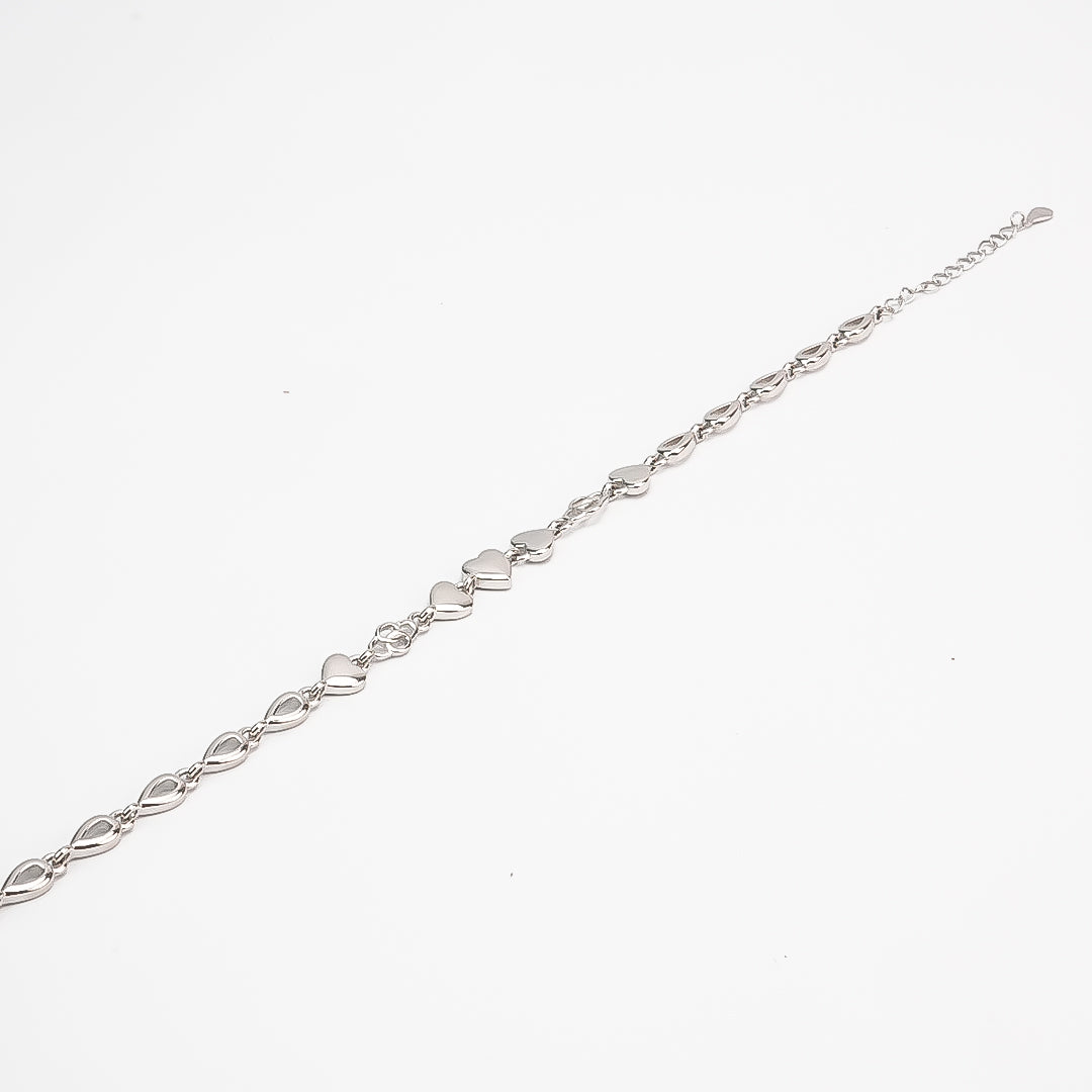 Silver Heart Harmony Bracelet