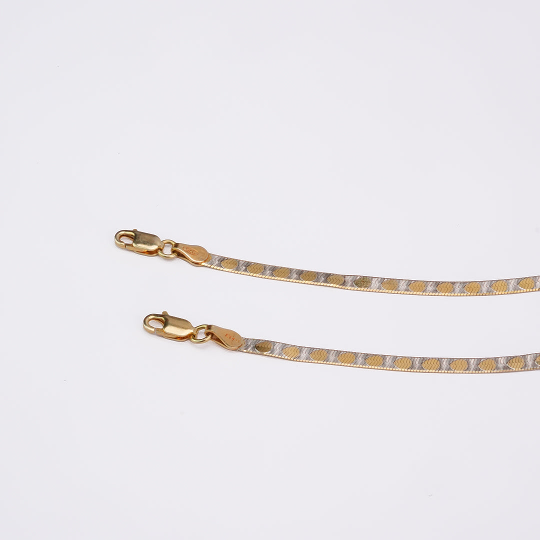 Gold Circle Italian Anklet