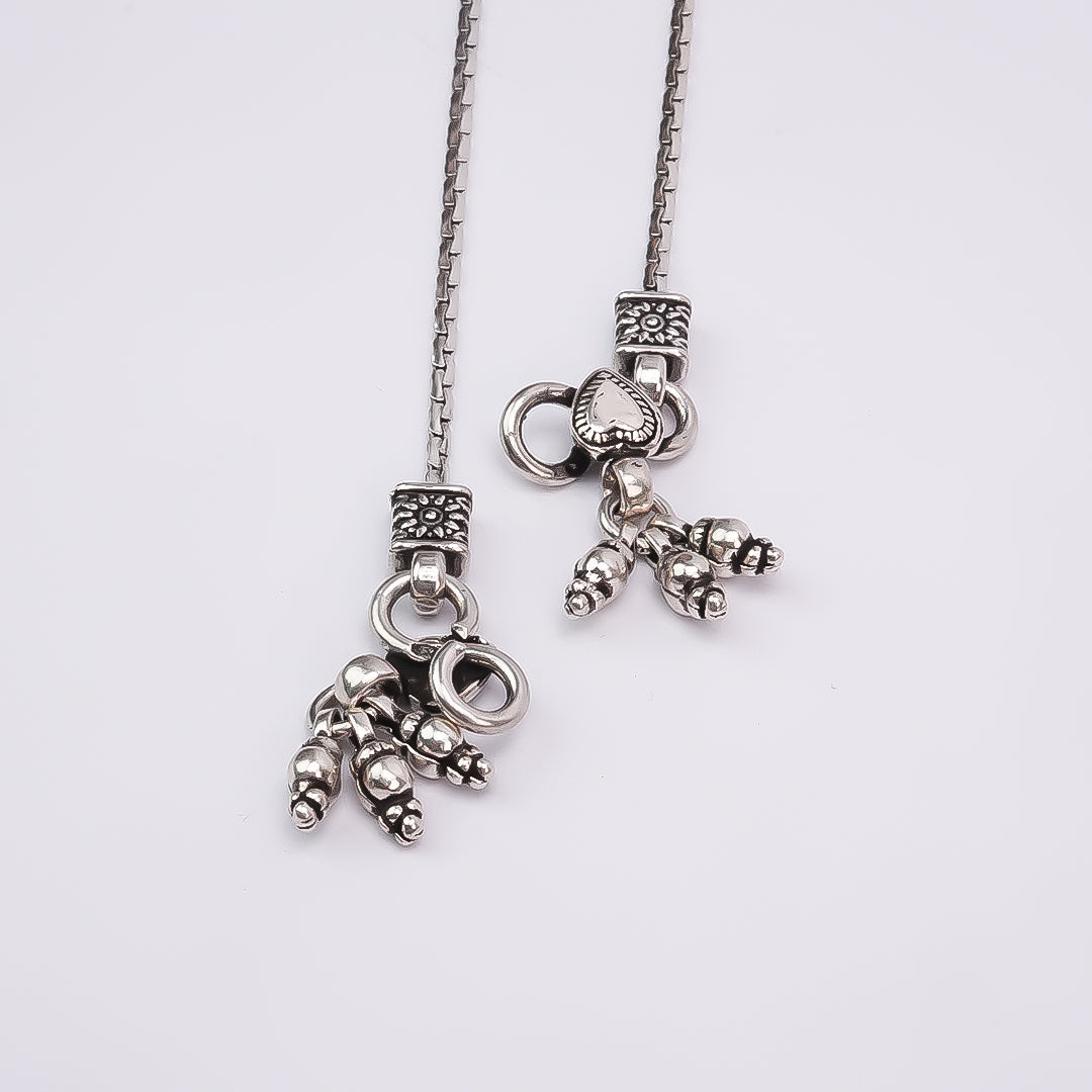 Silver Love Anklet