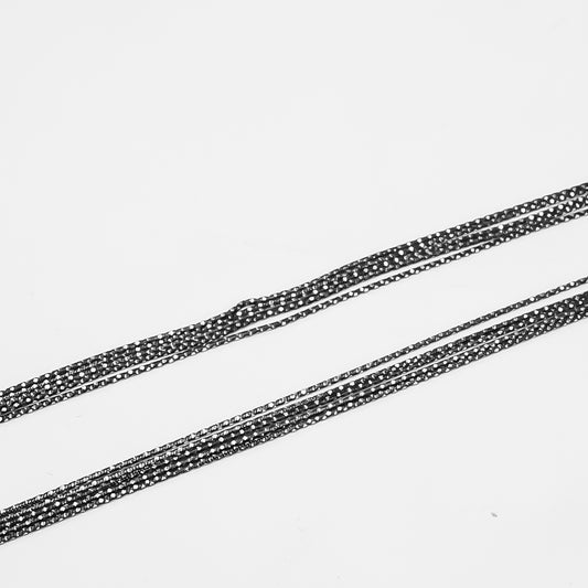 Silver Layered Nazariya Anklet