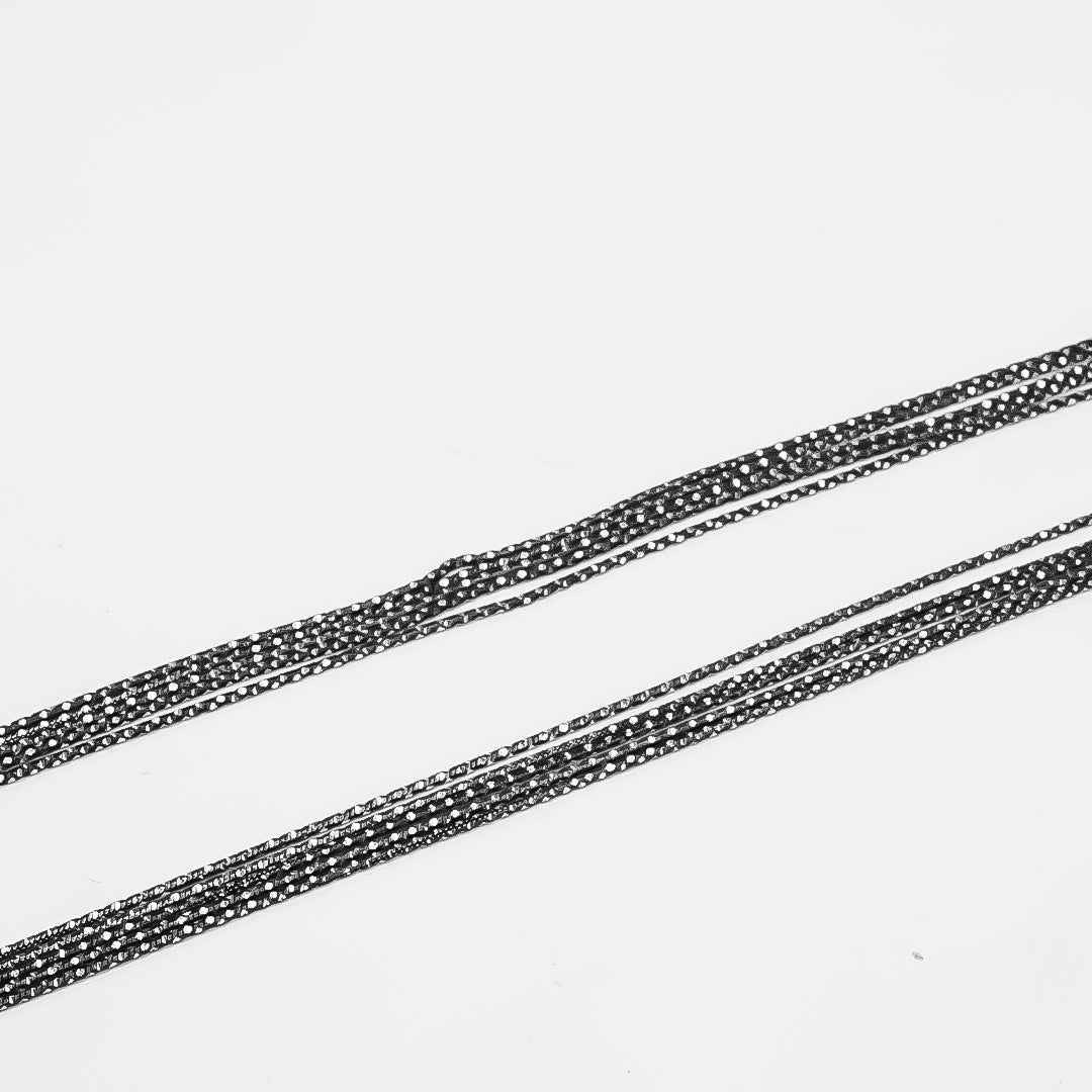 Silver Layered Nazariya Anklet