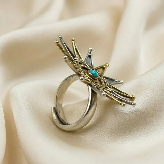 Tara Turquoise Adjustable Ring