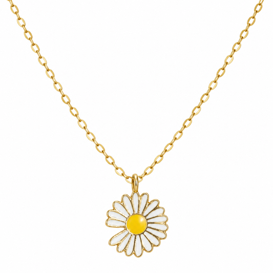 Flower Bloom 925 Silver Earrings & Chain Pendant Set Taravya