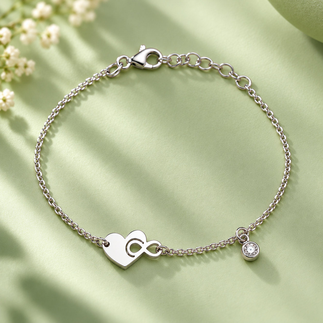 Taravya Infinity Love 925 Silver Bracelet