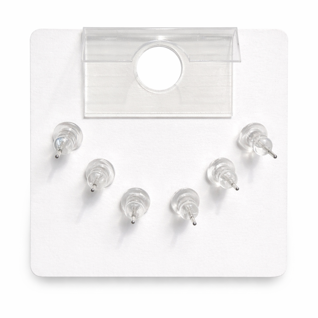 Minimal Crystal Bar Stud Combo