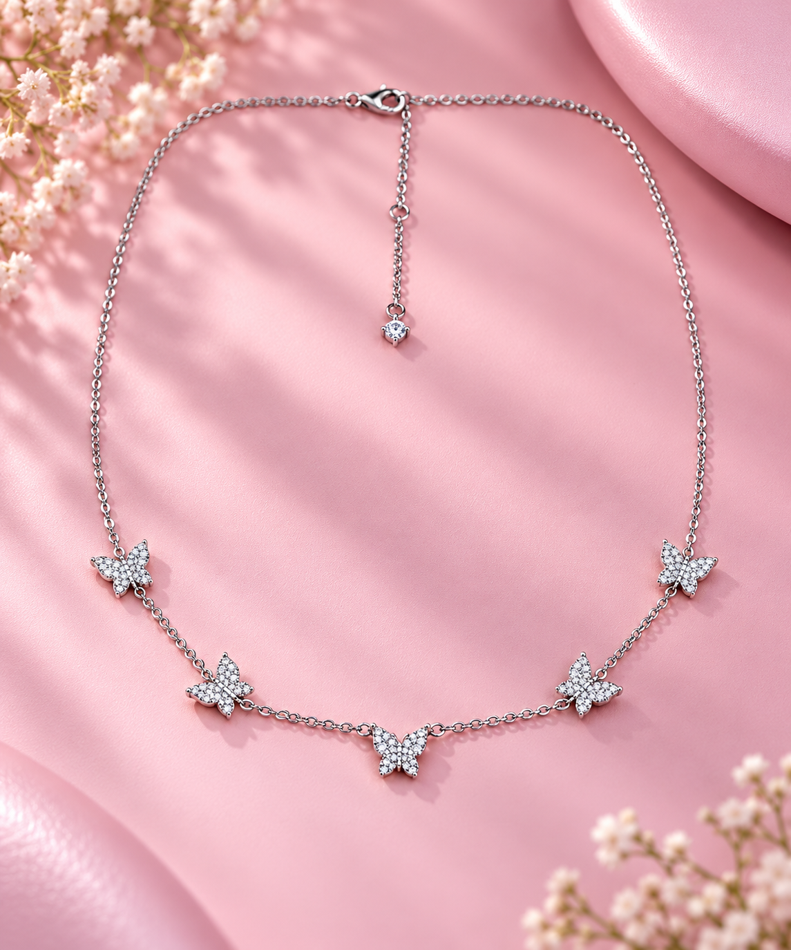 Taravya Celestial Butterfly 925 Silver Necklace
