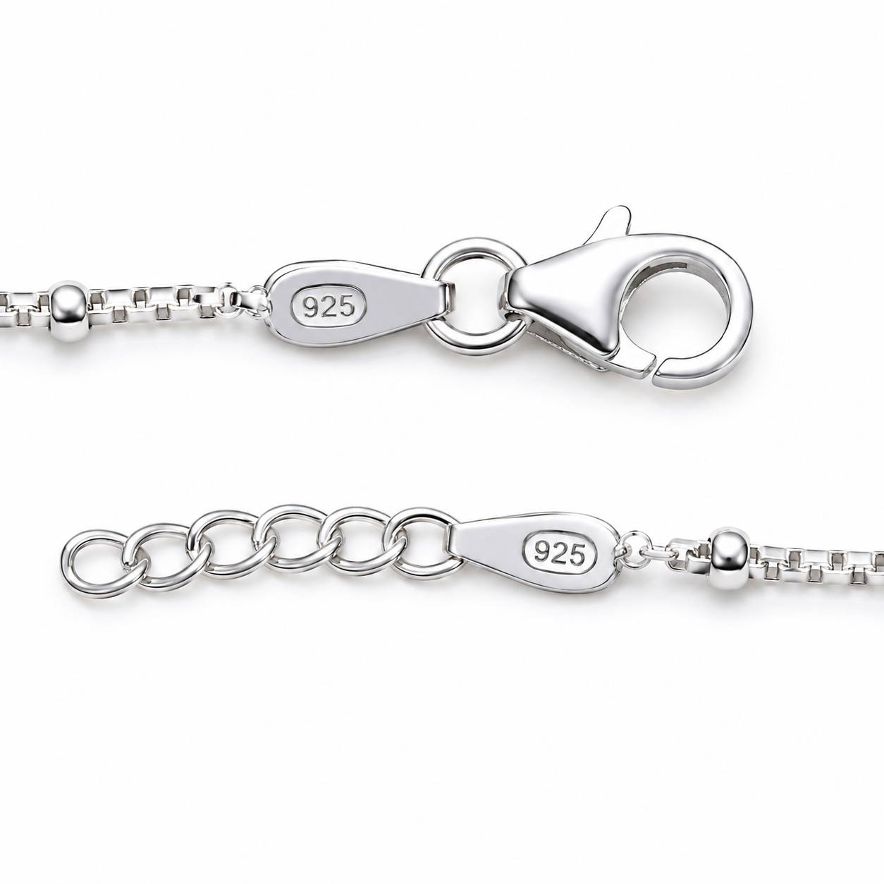 Green Clover 925 Silver Bracelet