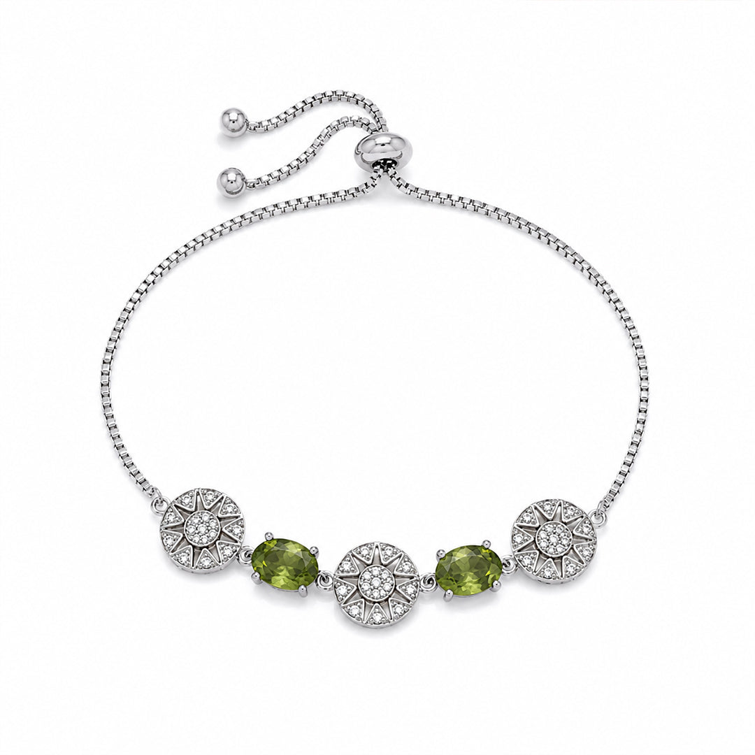 Silver Olive Sol Bracelet
