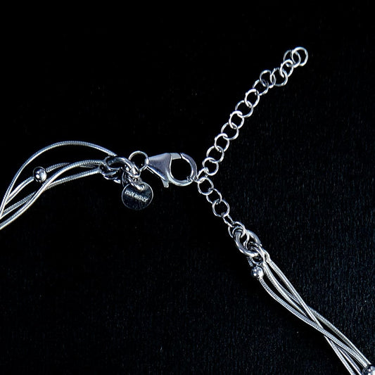 Italian Four Layer Chain Pure 925 Silver taravya