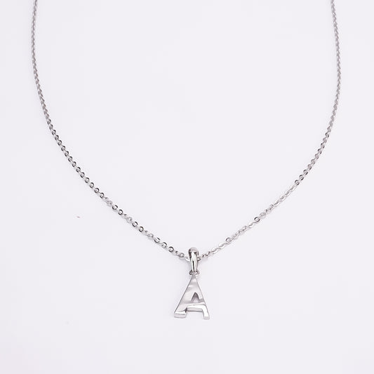 "A” Initial Pendant in 925 Silver