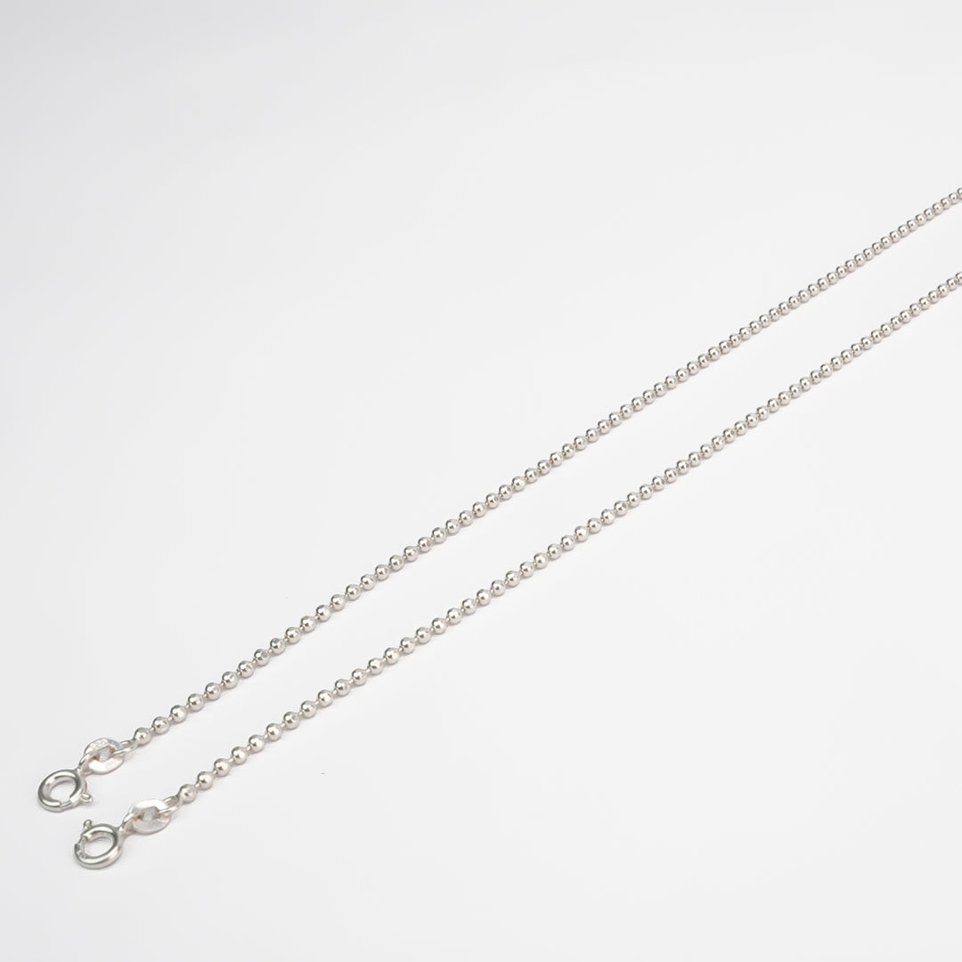 Silver Beadline Anklet