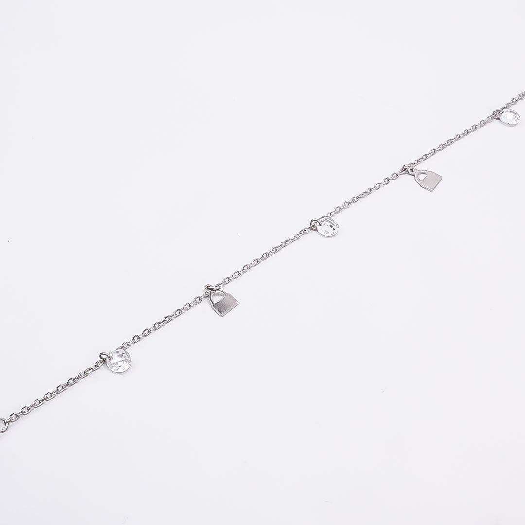 Silver Charm Anklet