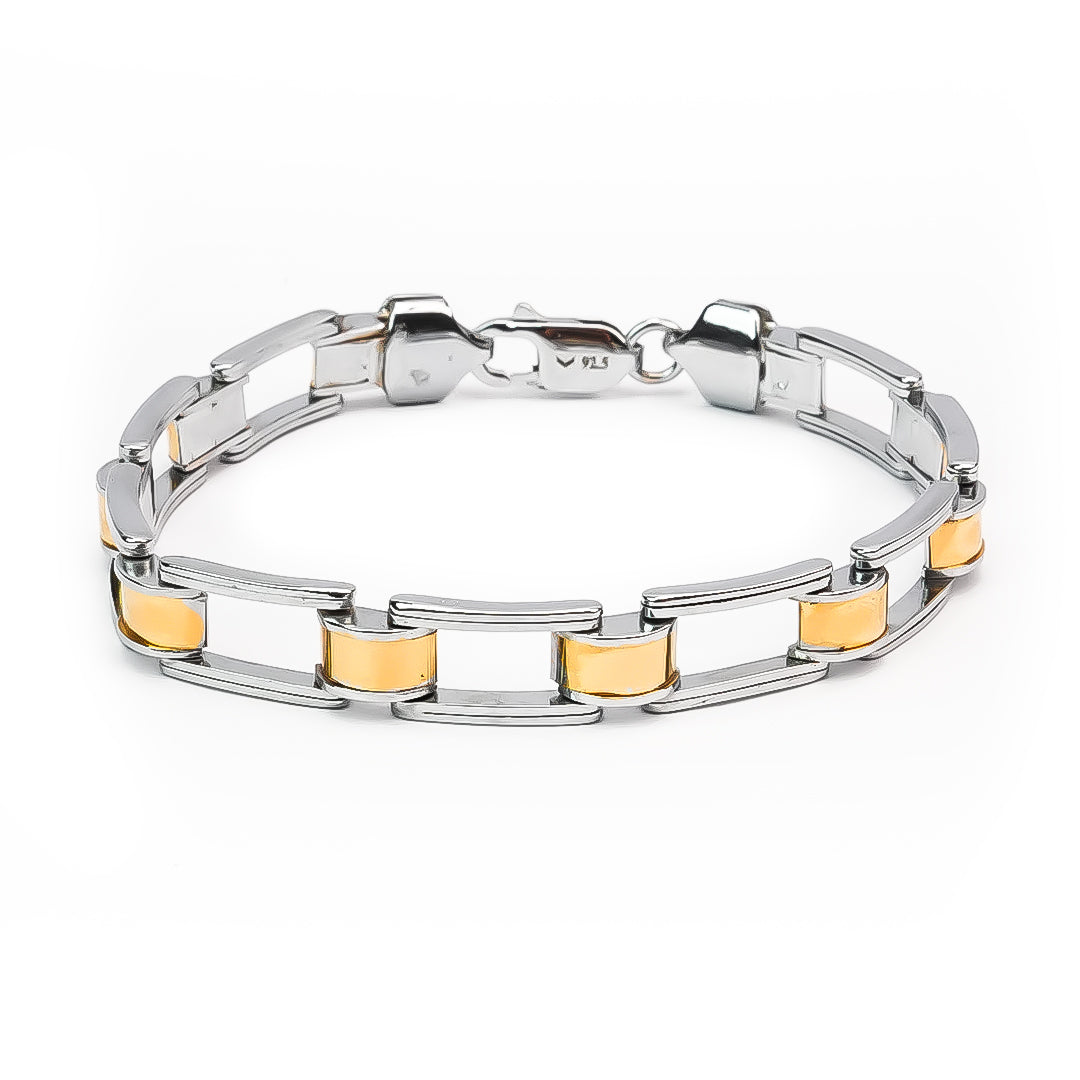 Silver Link Duo Bracelet