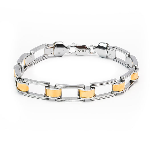 Silver Link Duo Bracelet