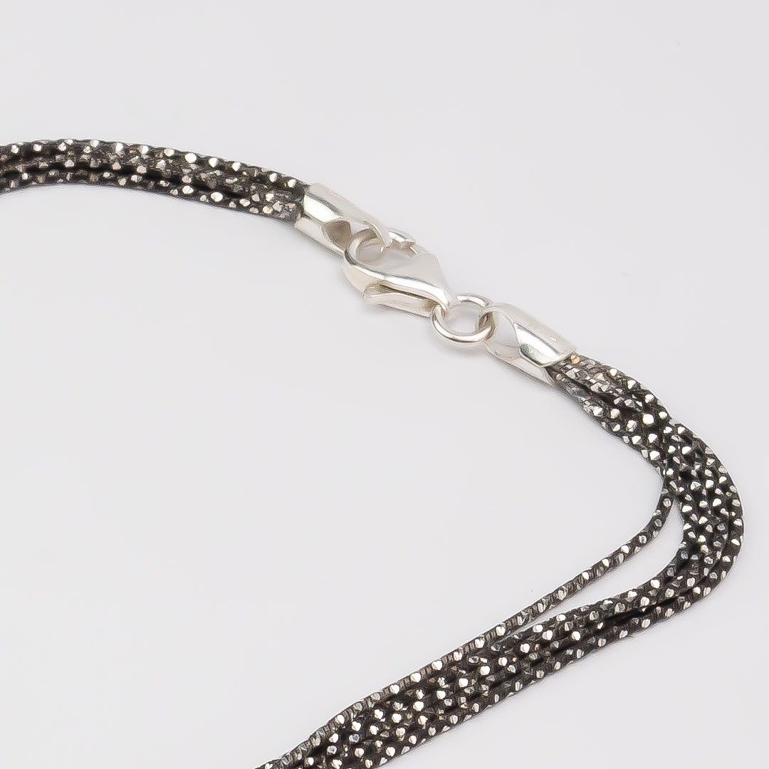 Silver Layered Nazariya Anklet