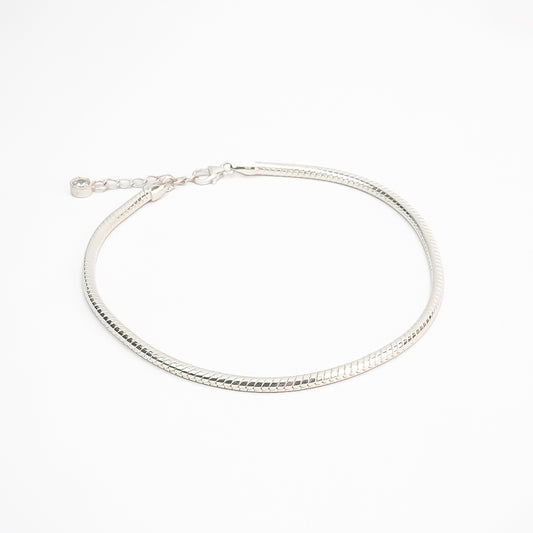 Regal Heirloom Heavy Silver Anklet