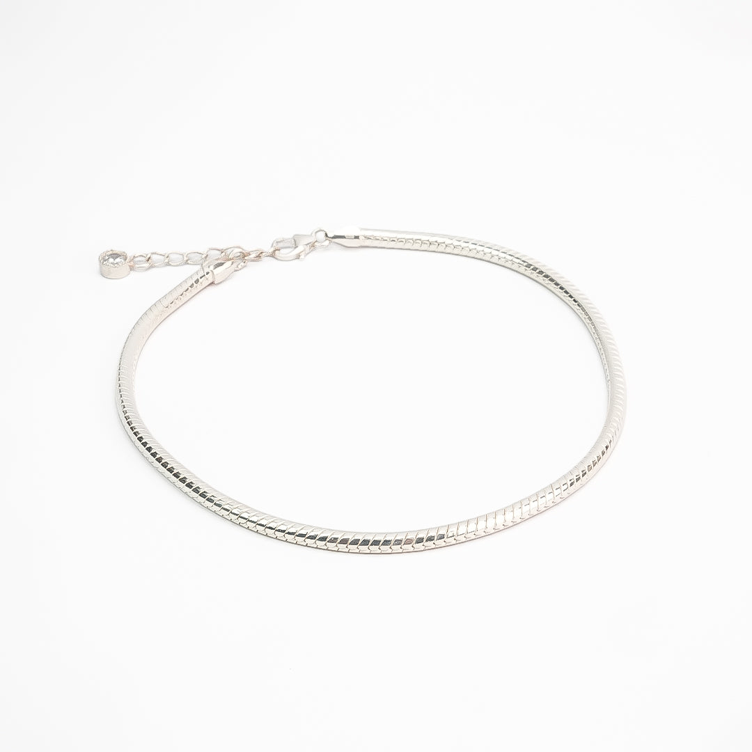 Regal Heirloom Heavy Silver Anklet