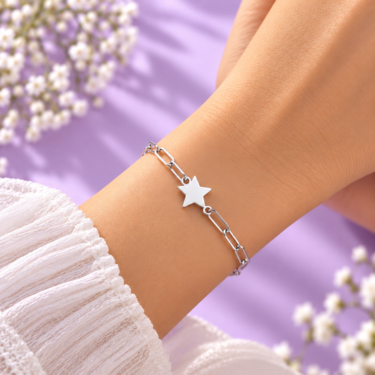 Taravya Star Link 925 Silver Bracelet