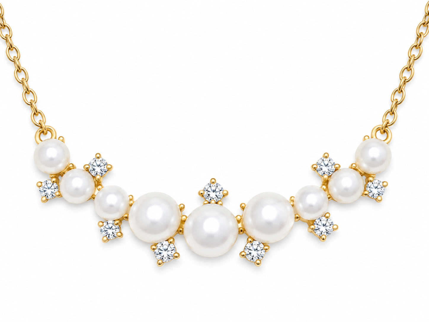 Pearl Bloom 925 Silver Necklace