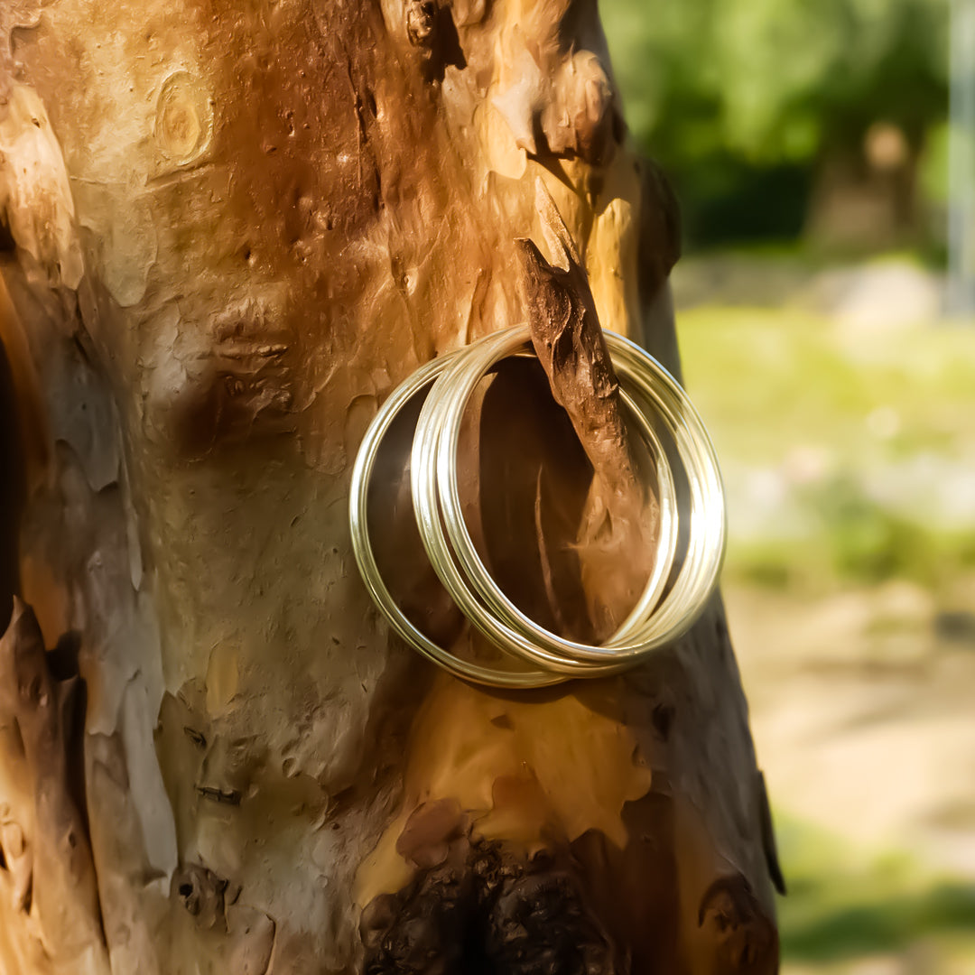 Classic Pure 925 Silver Bangles (Set of 4 Bangles)