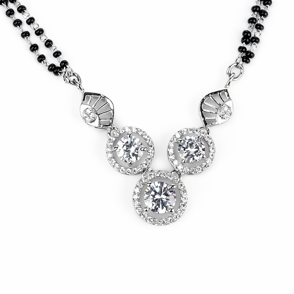 Silver Eterna Solitaire 925 Mangalsutra