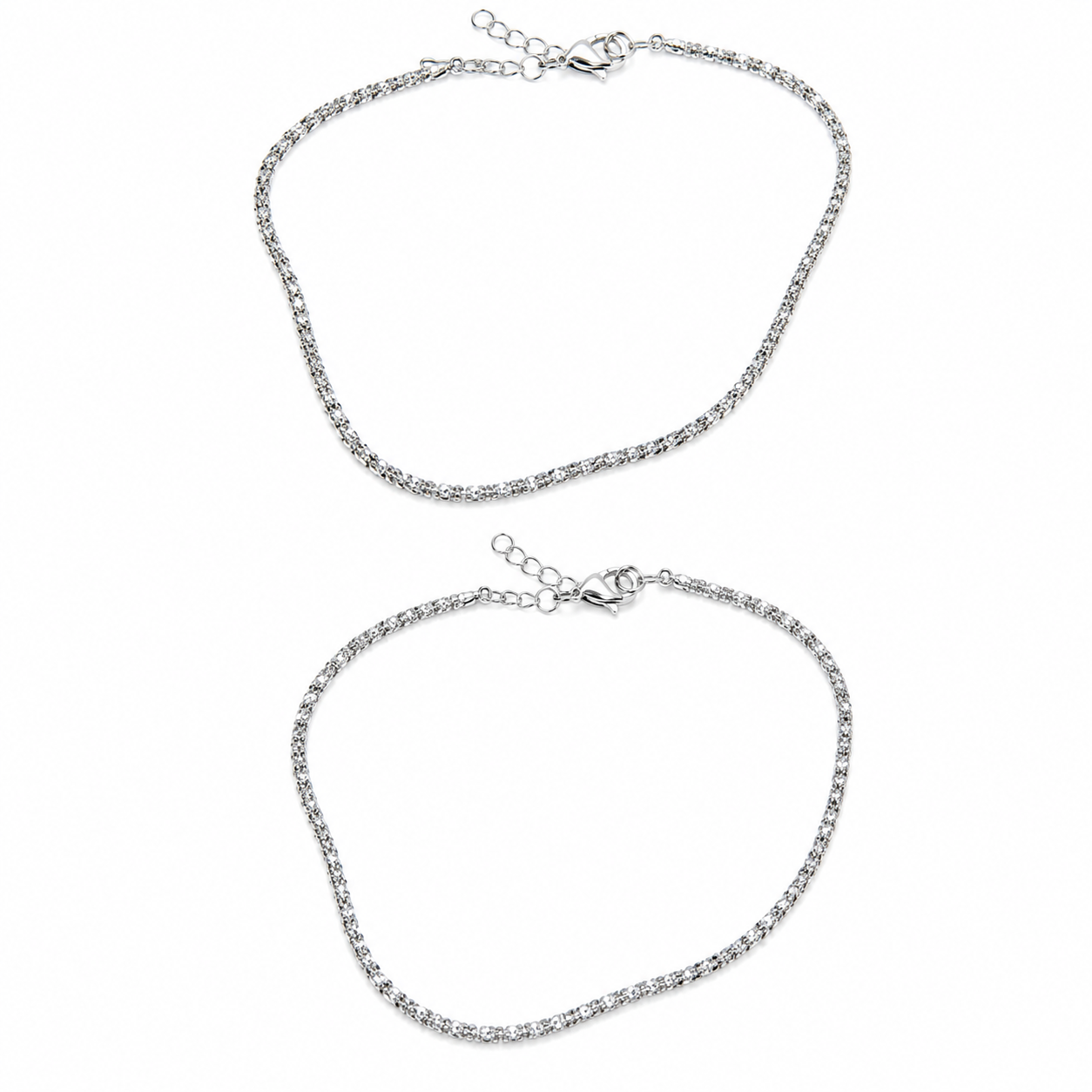 Shimmer 925 Silver Anklet (Single)