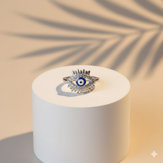 Guardian Gaze Ring Pure 925 Silver