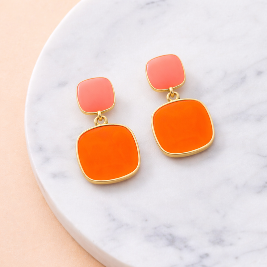 Orange Candy Earrings