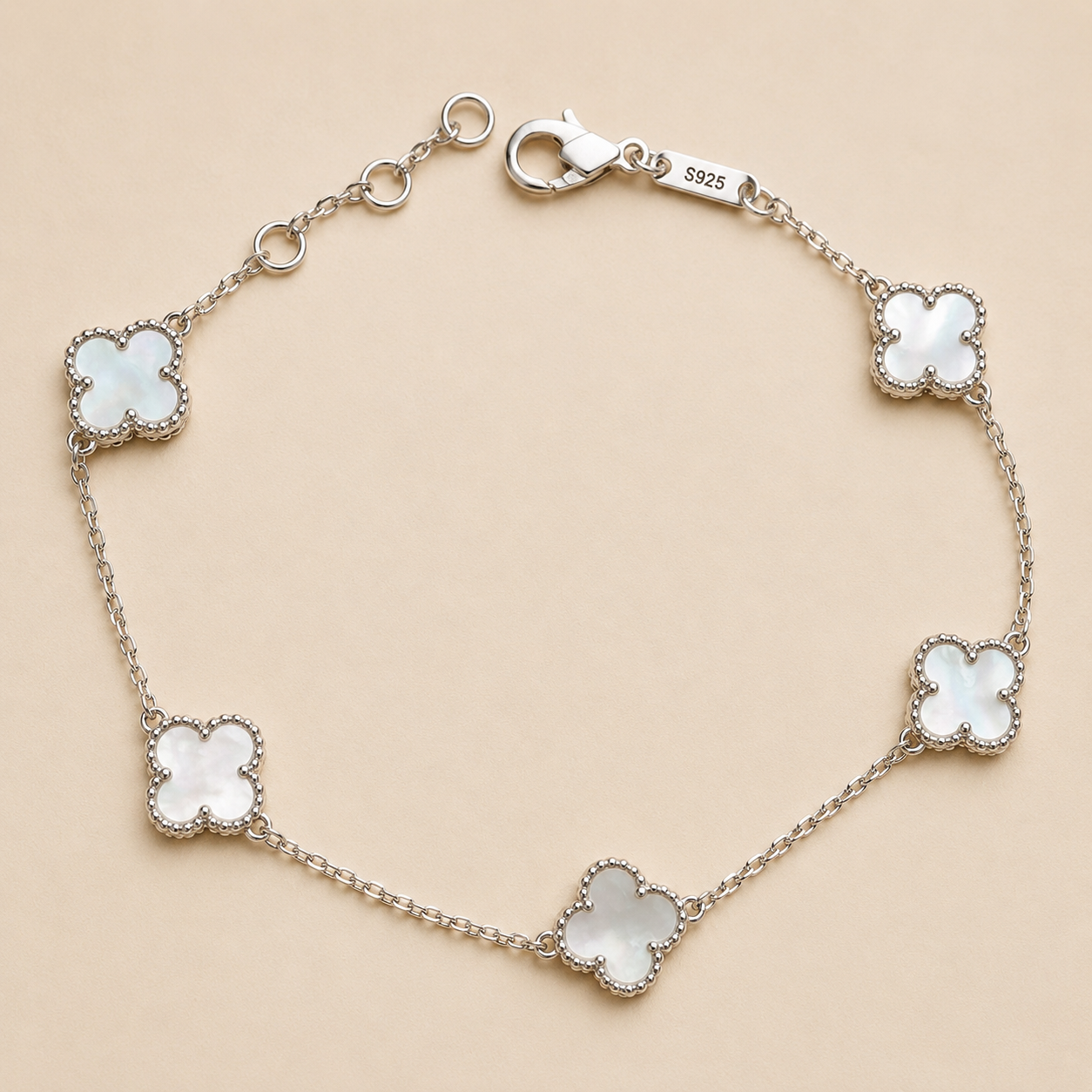 Clover Sterling Silver Bracelet