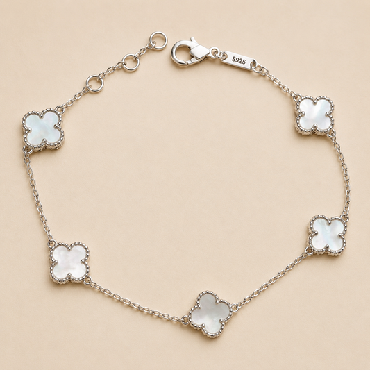 Clover Sterling Silver Bracelet