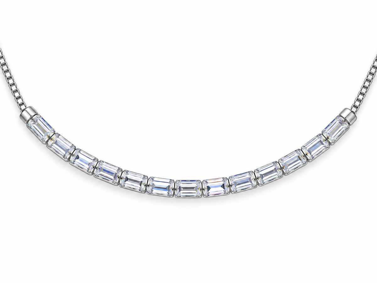 Celestial Silver Bar 925 Silver Necklace