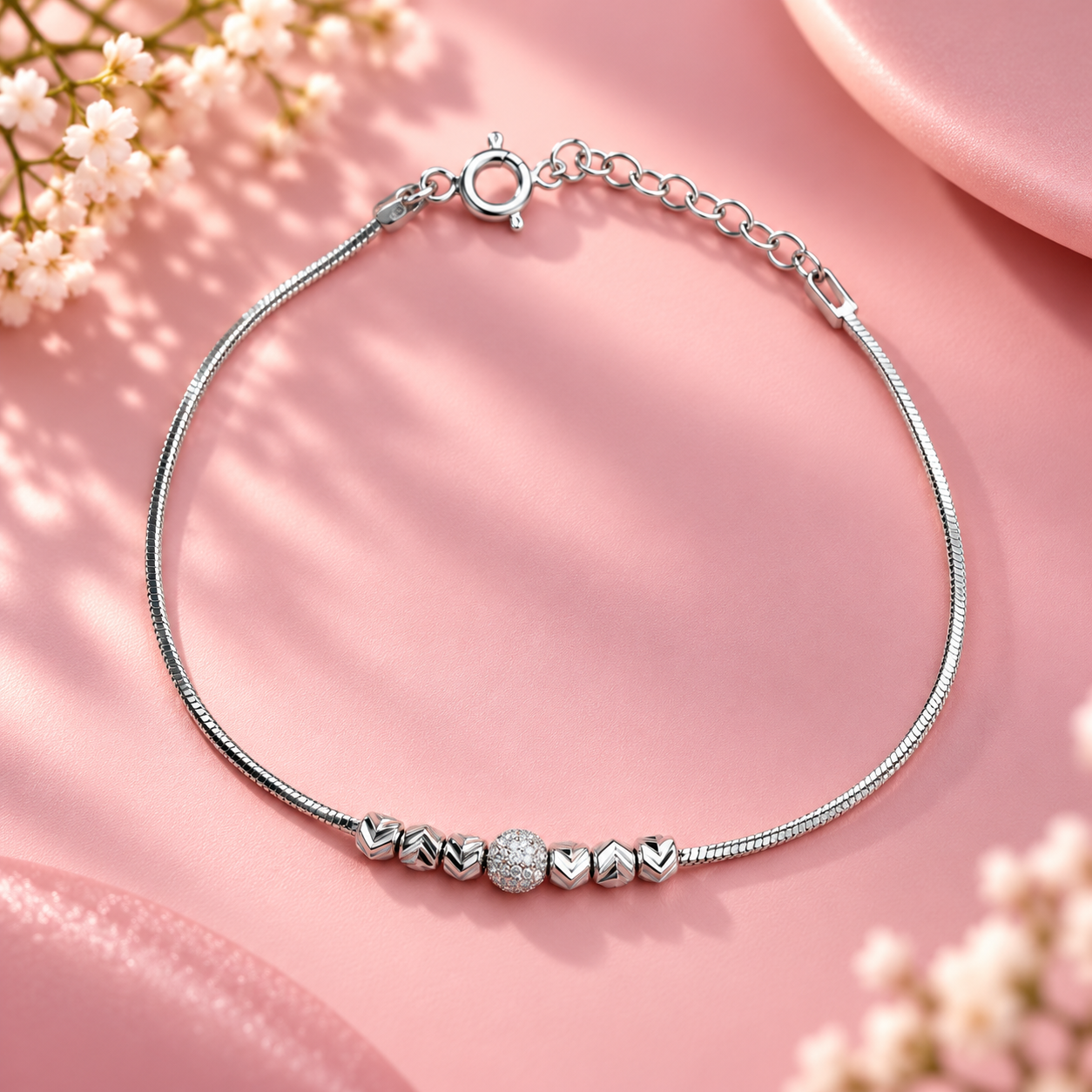 Taravya Celestial Charm 925 Silver Bracelet