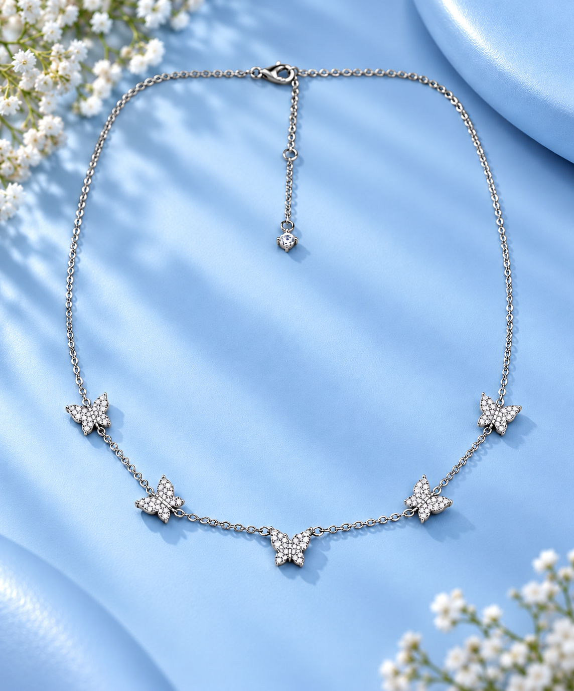 Taravya Celestial Butterfly 925 Silver Necklace