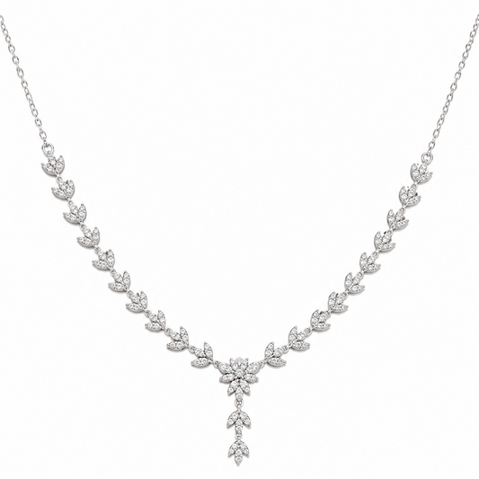 Royal Sparkle Necklace & Earrings Set