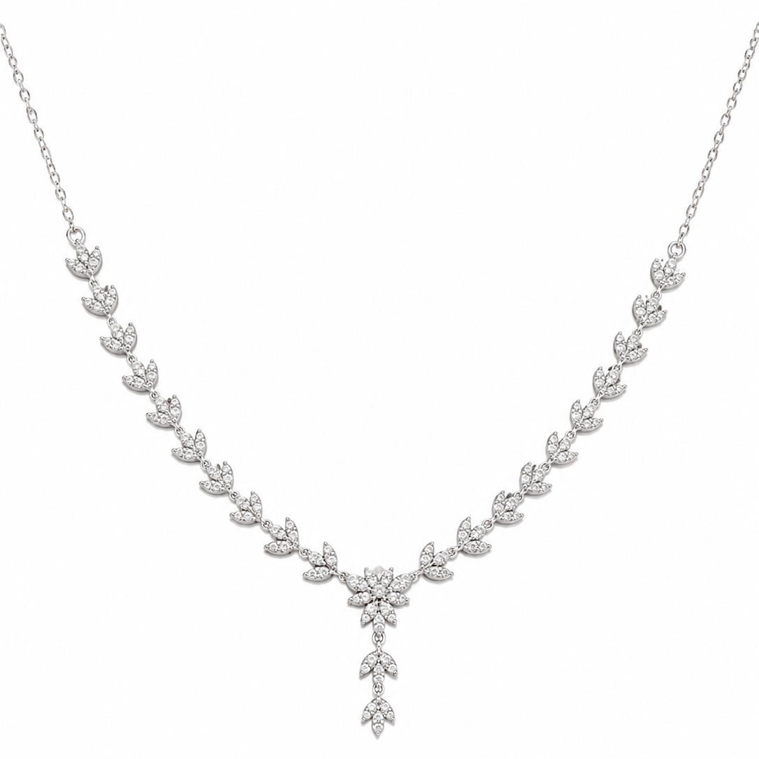 Royal Sparkle Necklace & Earrings Set