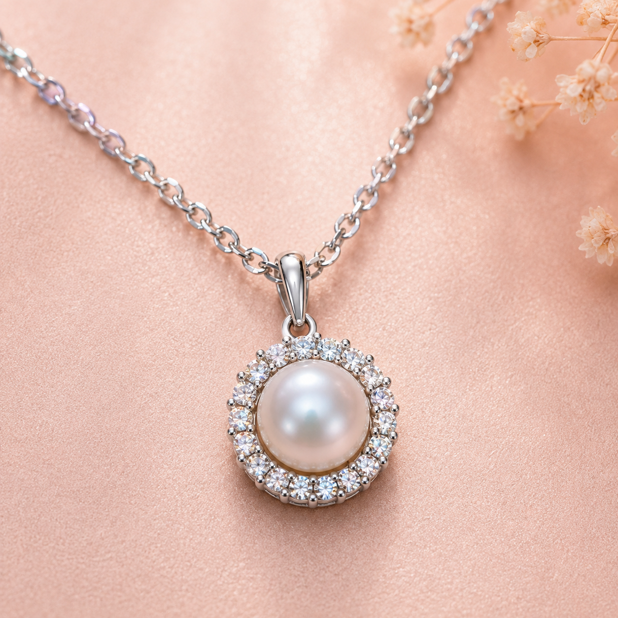Pearl Elegance Necklace & Earrings Set