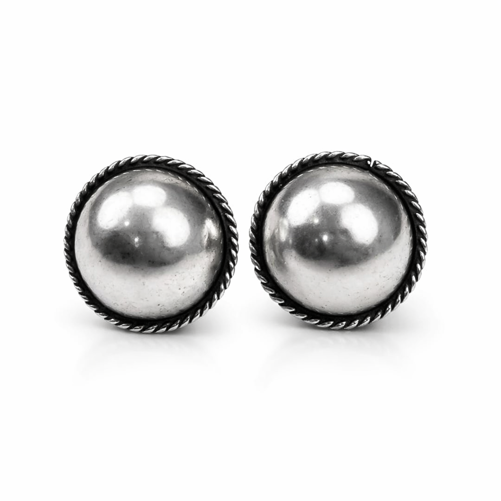 Timeless Oxidized Silver Studs