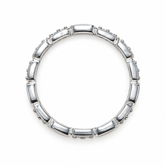 Multicolour 925 Sterling Silver Band Ring Taravya