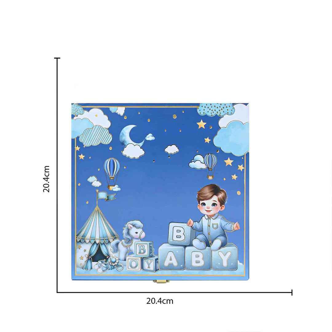999 Silver Musical Baby Boy Coin Box (5 Coins)